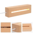 thumbnail image 4 of Shisuyan 2pcs USB LED Light Base Wooden LED Lights Display Base for DIY Acrylic Plates, 4 of 9