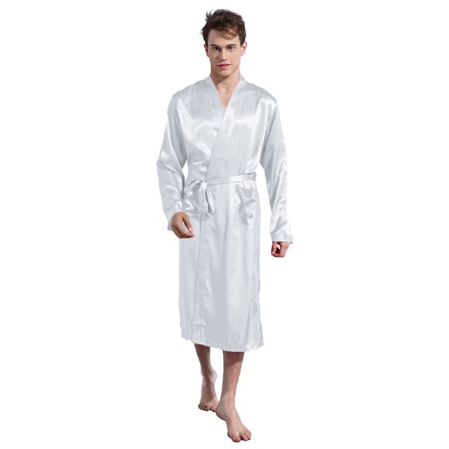 Fjucha Robes Cotton Bathrobes for Mens Soft Lightweight Unisex Bath Robes M-2XL