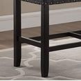 thumbnail image 3 of Roundhill Furniture Biony Fabric Counter Height Dining Bench With Nailhead Trim, Grey, 3 of 4