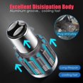thumbnail image 4 of 12V BA20D H6 LED High-low Beam For Motorcycle Headlight Bulbs New White U2X3, 4 of 8