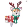 thumbnail image 1 of Christmas Decorations Outside Light-Up Animals Dog Deer Santa ClausOutside, 1 of 6