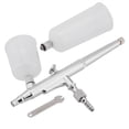 thumbnail image 2 of Dual Action Airbrush Kit Needle Large Capacity Cup Spray Airbrush, Copper Made, Suitable for Artists, with Dual Action Trigger Controls and Safety Locks, 20cc and 40cc Cup, 2 of 7