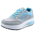 thumbnail image 1 of XZNGL Chaussures pour Femmes Course Chaussures de Course pour Femmes Chaussures à Secouer Maille Semelles Épaisses Rehaussées Chaussures de Sport de Course de Voyage Femmes, 1 of 5