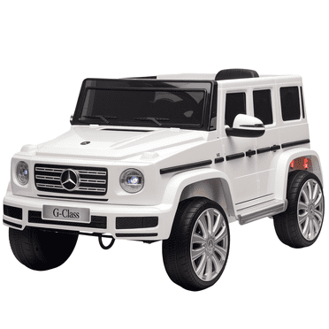 Aosom Mercedes-Benz G500 Licensed 12V Electric Car for Kids, White