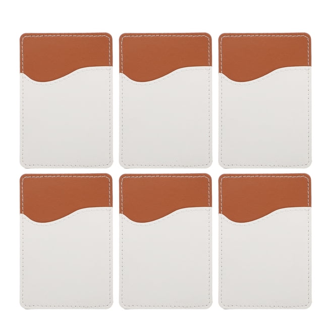 6 Ensembles de Portefeuilles de Téléphone pour Sublimation Étuis de Sublimation Support de Téléphone DIY