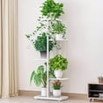 thumbnail image 3 of 1 Paquet, Étagère à Fleurs en Fer Forgé à 5 Niveaux Pouvant Contenir 6 Pots, Parfaite pour le Balcon,, 3 of 5