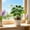 Green Size A H9, variant on ZZkhGO Artificial Bonsai Tree, Plastic Green Potted for Indoor Decor, Fake Riches Tree Ornament with Miniature Leaves for Home Office Shelf, Green