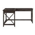 thumbnail image 3 of Pemberly Row 60W L Shaped Desk in Dark Gray Hickory - Engineered Wood, 3 of 8