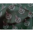 thumbnail image 4 of oneOone Silk Tabby Fabric Leaves & Floral Block Printed Fabric 1 Yard 42 Inch Wide, 4 of 4