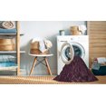 thumbnail image 2 of Ahgly Company Tapis d'Intérieur Lavable en Machine Carré Transitionnel Lys Violet, 5 Pieds Carré, 2 of 7