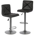thumbnail image 2 of Tabourets de Bar Ensemble de 2 Tabourets Pivotants Hauteur Comptoir Cuir PU Modernes Hauteur Réglable Tabourets de Bar Pivotants Chaise Hydraulique Tabourets de Bar, 2 of 5