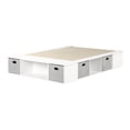 thumbnail image 2 of South Shore Flexible Queen Storage Platform Bed with Baskets, in Pure White, 2 of 11