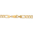thumbnail image 4 of 14k Yellow Gold 24 Inch 6mm Concave Figaro Chain Necklace Pendant Charm, 4 of 9