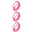 thumbnail image 2 of braveheart Bracelet de Remplacement, Doux pour la Peau, Résistant à l'Usure, Bracelet Intelligent de Poignet, Bracelet de Sport, Installation Facile, Remplacement pour Mi 3 Rose Rouge 3Ensemble, 2 of 6