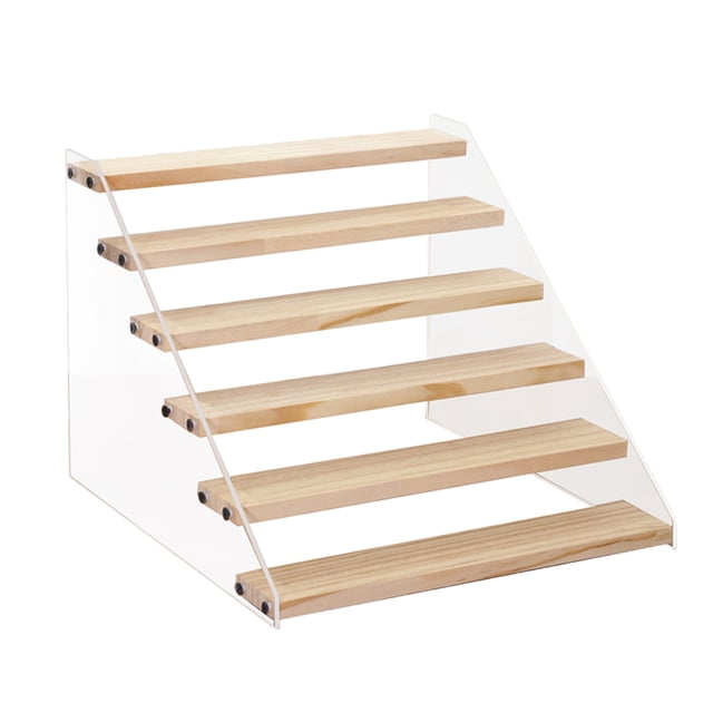 Support Acrylique Transparent Poupées Modèles Jouets Présentoir Échelle Surélevée 6 6 Couches