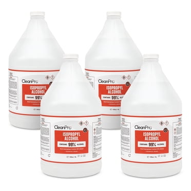 CleanPro Isopropyl Alcohol 99% Tech Grade, Made in Canada, 4 Gallon (16L) Bulk for Electronics, Surface, and Industrial Cleaning – High Purity Rubbing Alcohol for Home, Professional, Commercial