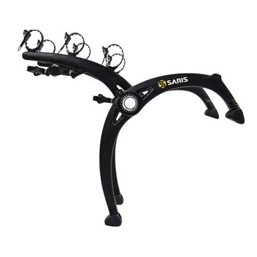 Saris Bike Racks, Bones EX Car Trunk Bicycle Rack Carrier, Mounts 3 Bikes, Black