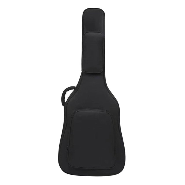 ziyahi Acoustic Guitar Bag with Pockets Backpack Adjustable Shoulder Strap for Bass Black