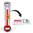 thumbnail image 1 of Fundraising Thermometer Chart Goal Tracker | Dry Erase Goal Setting Wall Mounted Thermometer | Giant Sales Goal Board with Pull-Through Ribbon Progress Tracker (46��� x 12���) by ORCA, 1 of 6