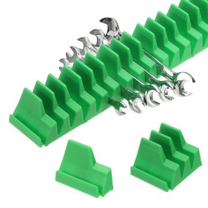 23pcs Magnetic Wrench Organizer for Tool Box, Magnetic Modular Wrench Organizer Holder Toolbox Universally for 23 Tools Drawer Chest Ratcheting Offset Wrenches, Green