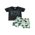 thumbnail image 1 of MesaSe Letter Print T-shirt Tie-up Cactus Pineapple Pattern Draw String Lace-up Shorts, 1 of 6