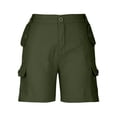 thumbnail image 3 of Timegard Shorts Cargo pour Femmes Grande Taille Taille Haute à Jambe Grand Shorts d'Été de Randonnée avec Multiples Poches, 3 of 6