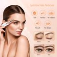 thumbnail image 1 of Eyebrow Shaving, Eyebrow Trimmer, 2 in 1 Facial Hair Remover, Electric Eyebrow Remover, LED Light, Eyebrow Epilator for Face / Eyebrow / Chin Stub, USB Rechargeable, 1 of 1