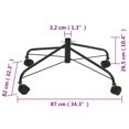 thumbnail image 4 of vidaXL Christmas Tree Stand with Wheels 87x82x26,5 cm, 4 of 4