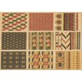 thumbnail image 1 of Ahgly Tapis Rectangulaire Lavable en Machine Intérieur Transitionnel Brun Selle, 5 Pieds x 7 Pieds, 1 of 7