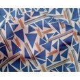 thumbnail image 4 of oneOone Silk Tabby Fabric Triangle & Line Geometric Print Sewing Fabric BTY 42 Inch Wide, 4 of 4