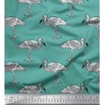 thumbnail image 1 of Soimoi Rayon Fabric Heron Block Print Sewing Fabric Yard 42 Inch Wide, 1 of 3