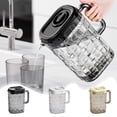 thumbnail image 1 of Vaidha Plastic Beverage Drink Pitcher Transparent Bottle Water Ice Cold Jug With Lid And Handle Ribbed For Bar Home Without Cup Without Cup 2000ml, 1 of 6