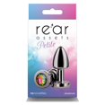 thumbnail image 1 of Rear Assets Petite Aluminum Anal Plug, Gunmetal/Rainbow, 1 of 5