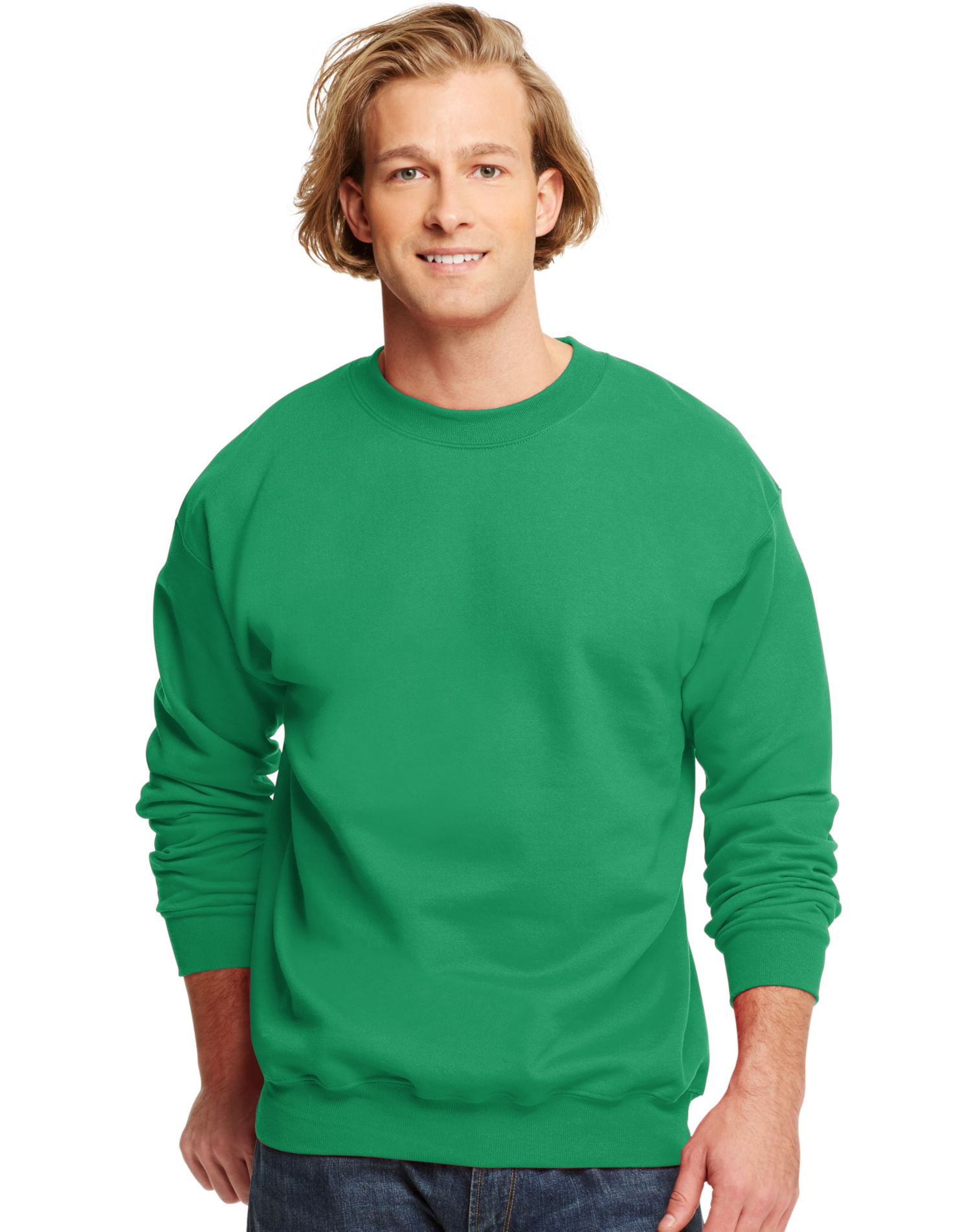 Hanes Ultimate Cotton Chandail Molletonné à Col Rond pour Adulte, 3TG, Gris Oxford