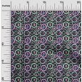 thumbnail image 2 of oneOone Rayon Black Fabric Circus Fabric For Sewing Printed Craft Fabric By The Yard 56 Inch Wide-aA, 2 of 5