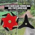 thumbnail image 4 of Boovnll Tool Kit, Universal Steel 6- Universal Metal Weed Eater Blades Mn65 Steel Weed Eater Replacement Blade, Tool Set, Home Essentials, Household Essentials, 4 of 9