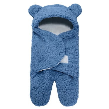 DPTALR Baby Swaddle Blanket Wrap Cute Newborn Sleeping Bear Soft Wearable Swaddling Receiving Blanket Plush Ideal For Infant Baby Boys Girls
