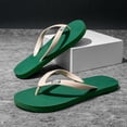 thumbnail image 2 of Men's Outdoor Slippers, Beach Flip Flops for Men Non Slip, Comfortable Summer Sandals with Arch Support, Lightweight Casual Slides for Indoor Home, Travel, Pool Walking, Wide Width Available, 2 of 9