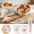 thumbnail image 1 of CQCYD 3Pcs Linen Bread Bag Reusable, Natural Linen Fabric Drawstring Storage Bag for French , Cookies, Buns, Fresh Bread, Eco-Friendly Kitchen Food Preservation, 1 of 9