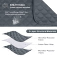 thumbnail image 3 of CHUANK Housse Imperméable pour Canapé, Housses pour Sofa en L, Housse pour Chaise Longue, Housse Réversible de Protection de Meuble pour Animaux, Enfants, Chien, Chat, Kaki P, 3 of 7