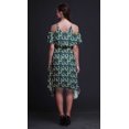 thumbnail image 3 of Bimba Robe à Volants Imprimée Florale Bleue pour Femmes Épaules Dénudées - TG, 3 of 6