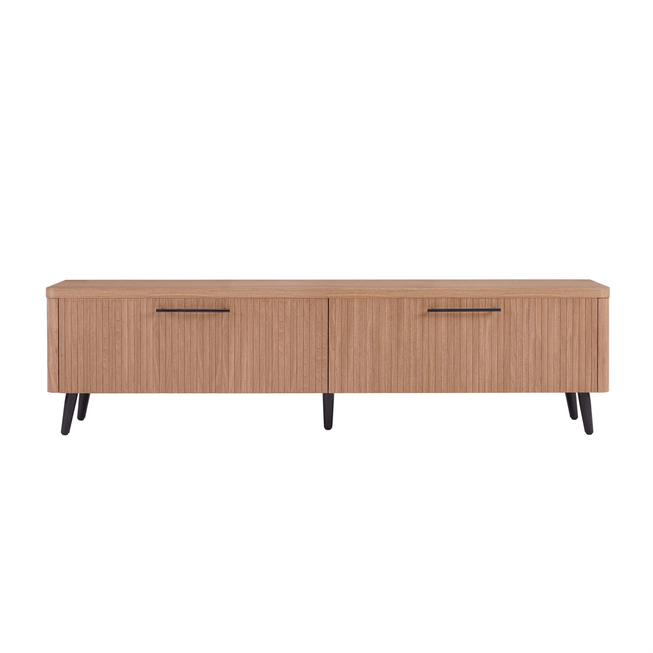 Manhattan Comfort Jodie TV Stand made from Engineered Wood in Maple