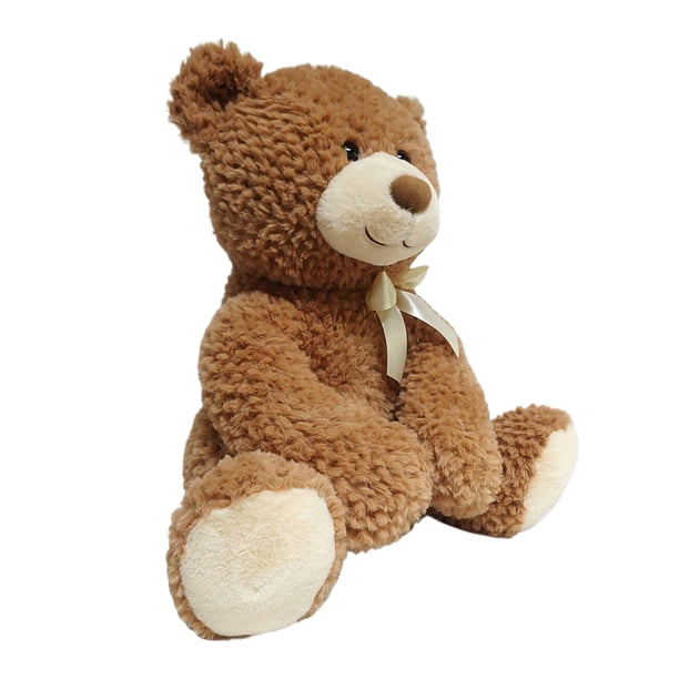 Kid Connection Camel Cuddly Bear With Bow Plush Stuffed Animal 18