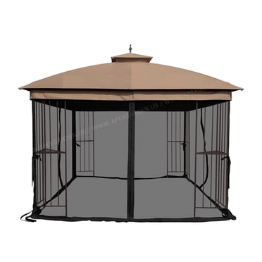 APEX GARDEN 10' x 10' Mosquito Netting for Gazebo Replacement