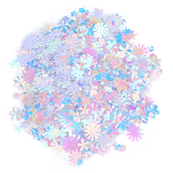 Lower Shaped Confetti, Holiday Decoration Glitter Sequins Spangles Decoration Supplies Flower Shaped For Friends For Gift Box Filling Colorful Blue,Colorful Pink,Colorful White