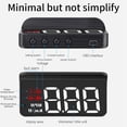 thumbnail image 4 of Car Speed Limit Head Up Display  GPS HUD Head Up Display MPH/KM/Water Temperature Trip MileaAnd Singlege Plug & Play, 4 of 11