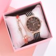 thumbnail image 3 of Up to 65% Off Ladies Watch Quartz Dial Plaid Strap Quartz Watch Bracelet Decoration Necklace Rings Earring Jewelry on Clearance, 3 of 4