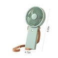 thumbnail image 3 of Boovnll Portable Fan, Adjustable High Speed USB Rechargeable Fans Lightweight Compact Handheld Fan for Outdoor, Travel, Camping, Vacation, Summer Gift, Mini Fan - Fan, 3 of 8