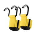 thumbnail image 3 of Lipstore Fitness Weight Lifting Hook Padded Wrist Straps for Powerlifting Shrugs Rows Yellow, 3 of 8