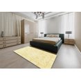 thumbnail image 4 of Ahgly Company Indoor Rectangle Abstract Mustard Yellow Oriental Area Rugs, 2' x 3', 4 of 6